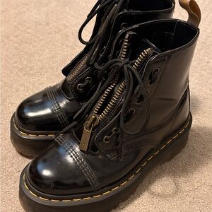 dr. Martens vegan leather platform boots
